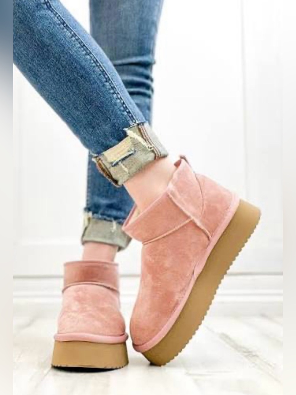 Corkys room service faux Suede Platform Ankle Booties